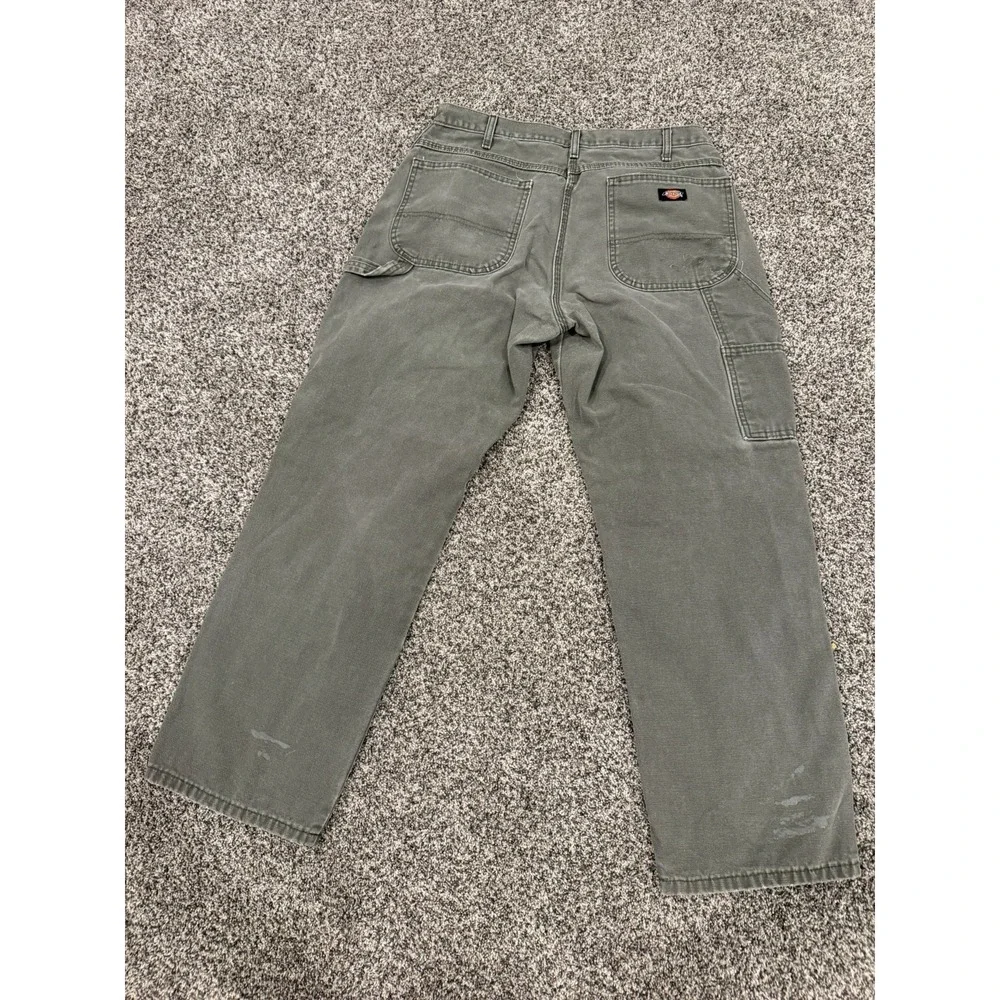 Dickies Carpenter Pants 32x29 Baggy Relaxed Workwear Utility Moss Green